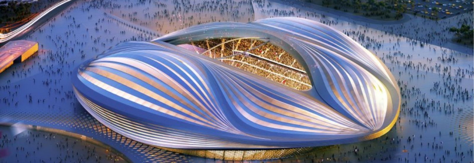 Newly built World Cup stadium